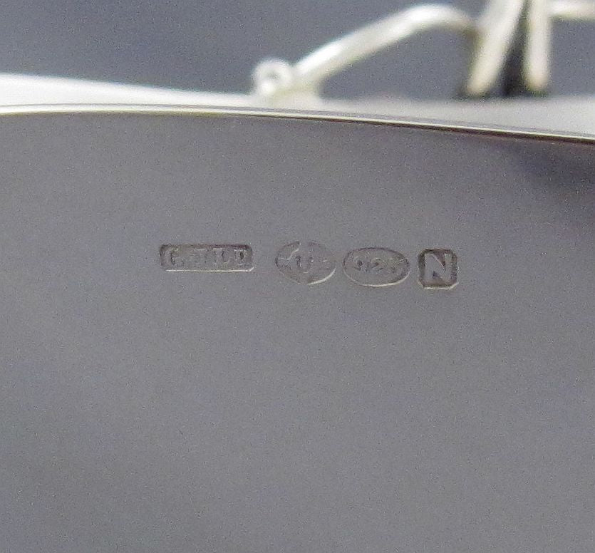 Large Georg Jensen Silver Ornamental Sugar - JH Tee Antiques