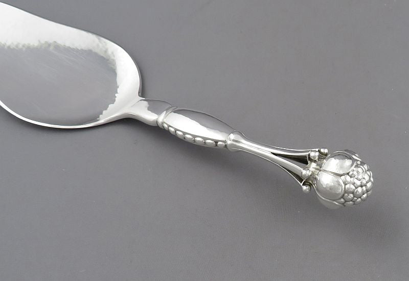 Georg Jensen Ornamental Sterling Silver Cake Server - JH Tee Antiques