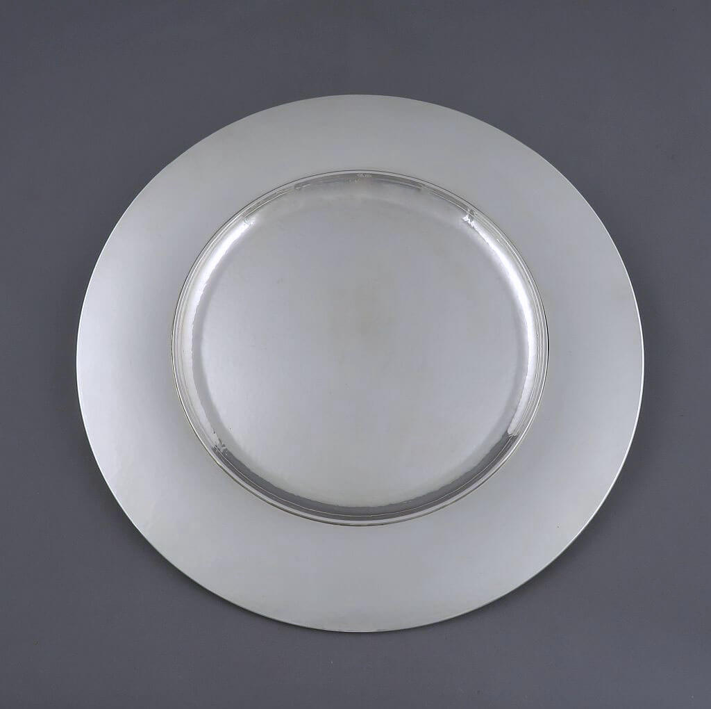 Georg Jensen Sterling Silver Charger Plate - JH Tee Antiques