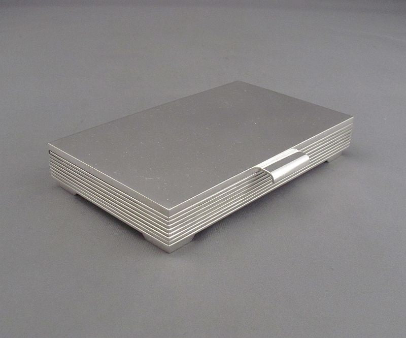 Georg Jensen Sterling Silver Cigarette Box - JH Tee Antiques