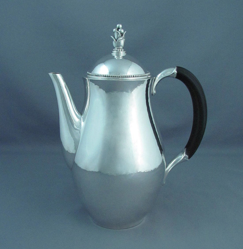 Georg Jensen Sterling Silver Tea Set - JH Tee Antiques