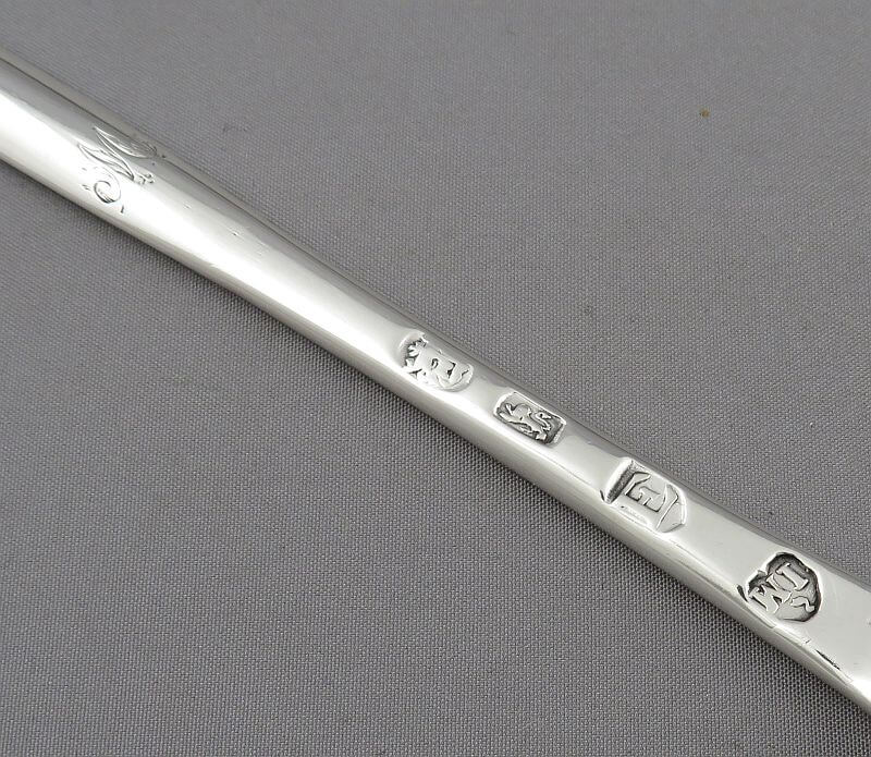 George I Silver Marrow Scoop - JH Tee Antiques