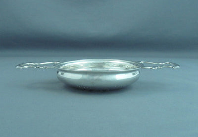 George II Silver Lemon Strainer - JH Tee Antiques