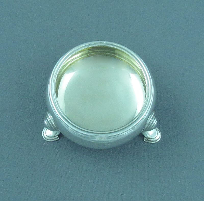 Set of Four George II Sterling Silver Salts - JH Tee Antiques