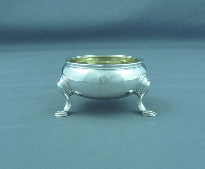 Set of Four George II Sterling Silver Salts - JH Tee Antiques