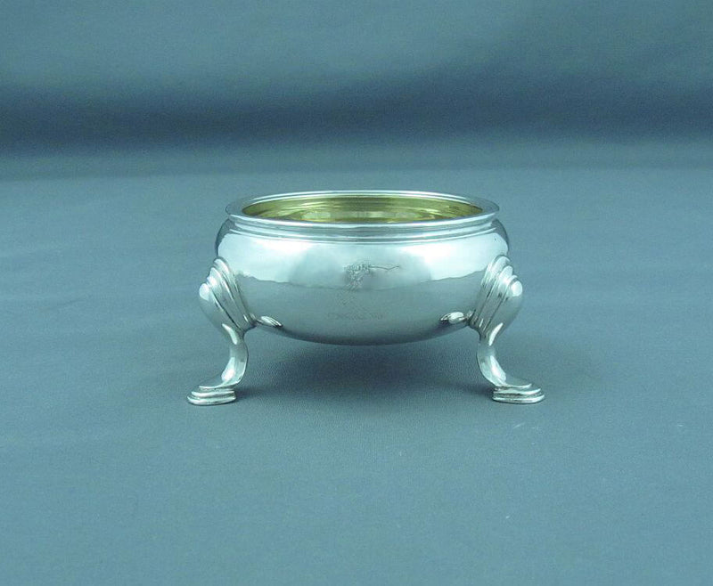 Set of Four George II Sterling Silver Salts - JH Tee Antiques