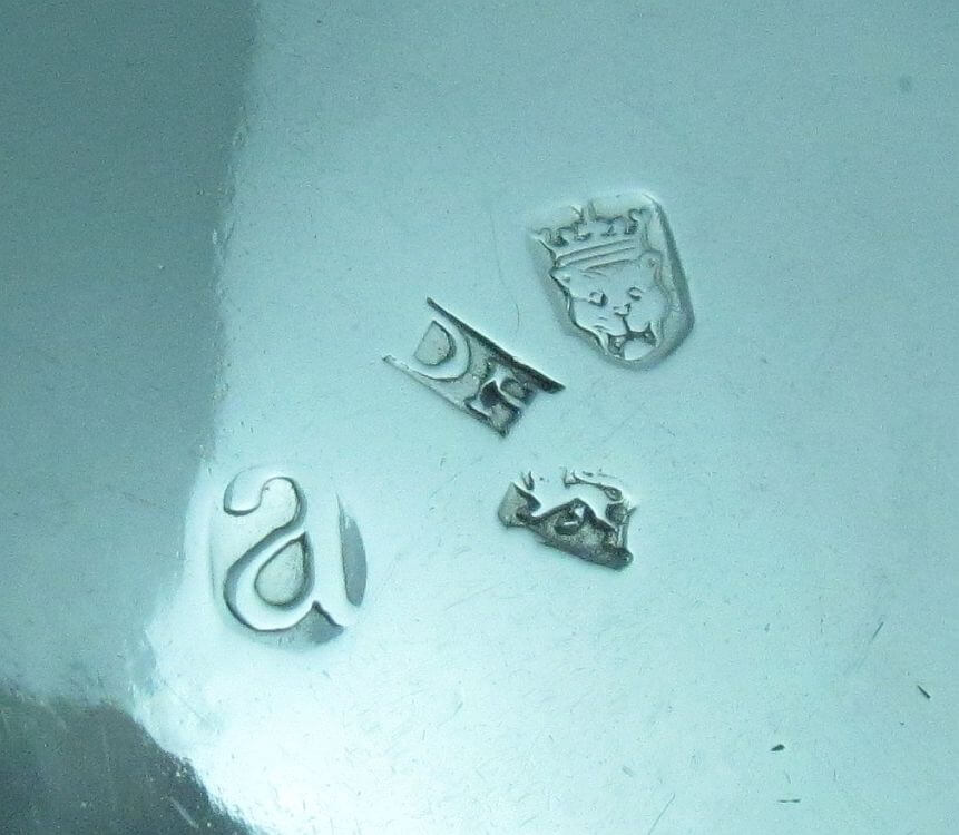 Set of Four George II Sterling Silver Salts - JH Tee Antiques