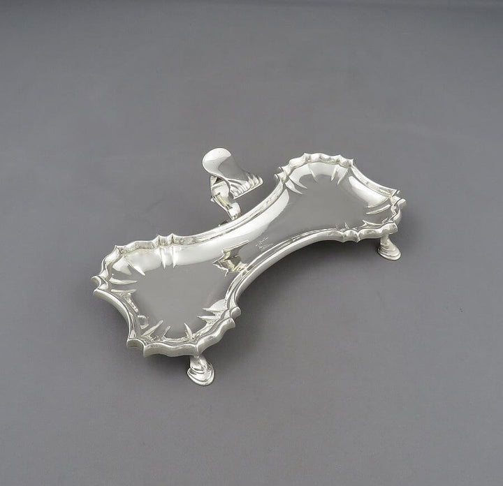 George II Silver Snuffer Tray - JH Tee Antiques