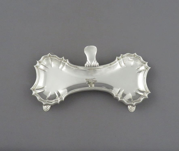George II Silver Snuffer Tray - JH Tee Antiques