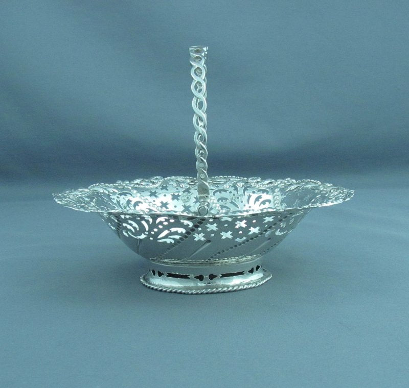 George II Silver Sweetmeat Basket - JH Tee Antiques