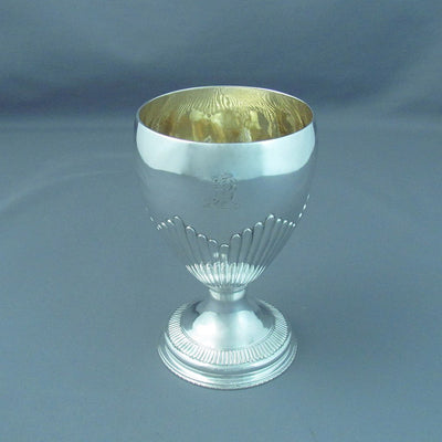 George II Sterling Silver Goblet - JH Tee Antiques