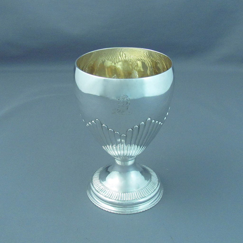 George II Sterling Silver Goblet - JH Tee Antiques