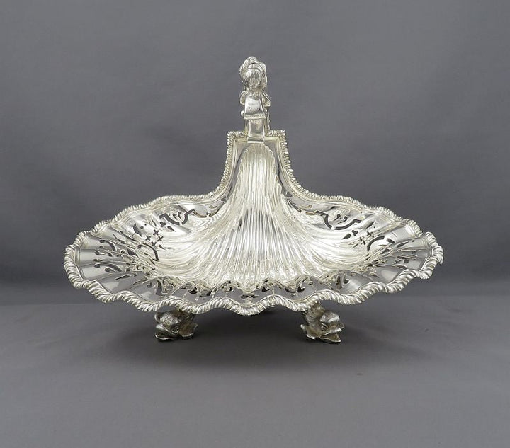 George II Style Sterling Silver Centerpiece - JH Tee Antiques