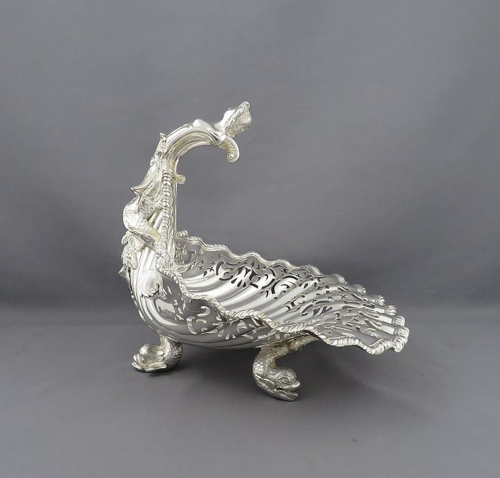 George II Style Sterling Silver Centerpiece - JH Tee Antiques