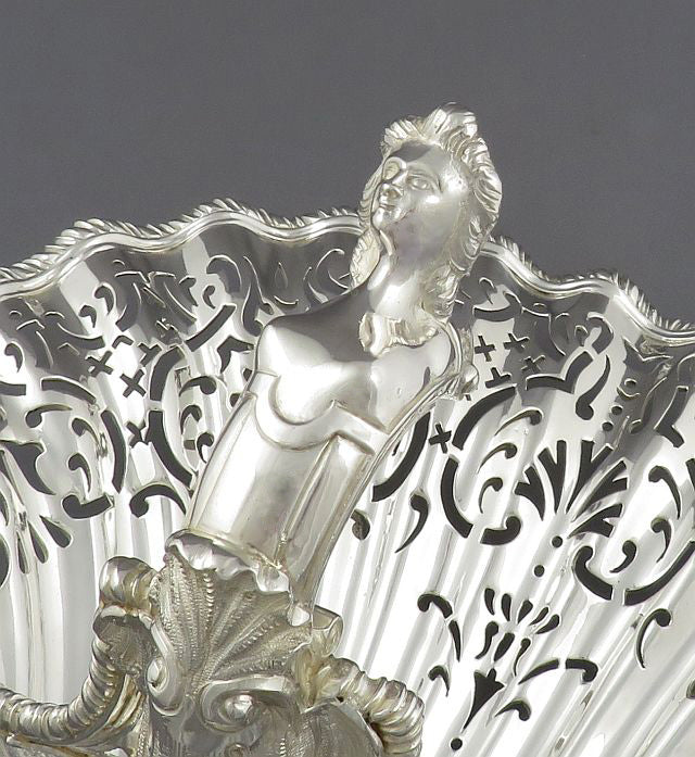 George II Style Sterling Silver Centerpiece - JH Tee Antiques