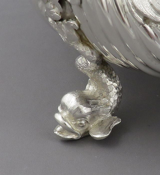 George II Style Sterling Silver Centerpiece - JH Tee Antiques