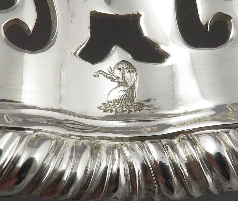 George II Style Sterling Silver Centerpiece - JH Tee Antiques
