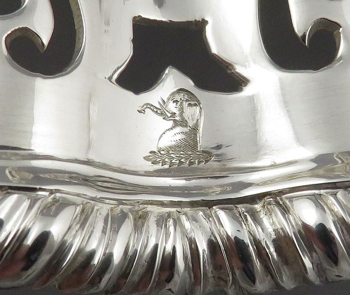George II Style Sterling Silver Centerpiece - JH Tee Antiques