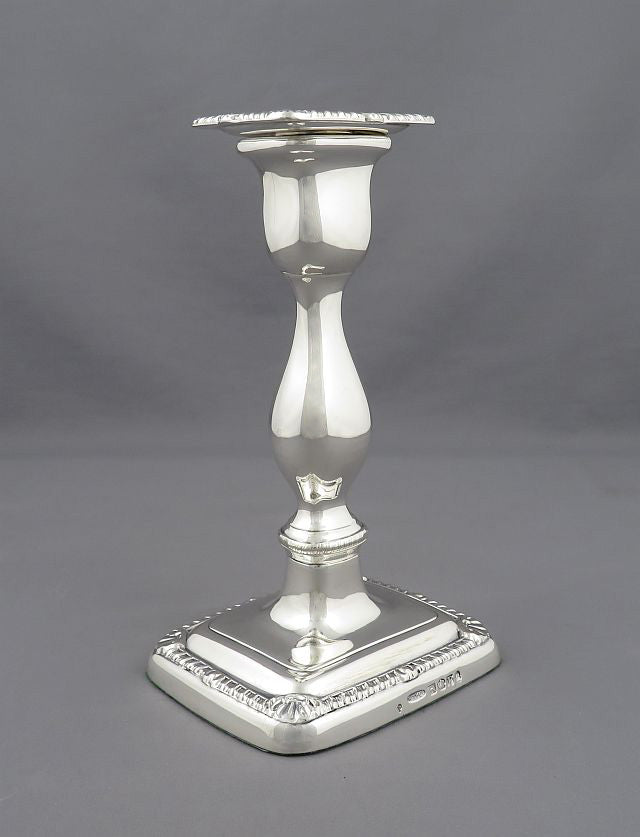 George III Silver Candlesticks - JH Tee Antiques