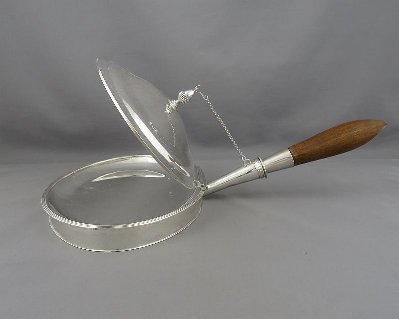 George III Sterling Silver Toasted Cheese Dish - JH Tee Antiques