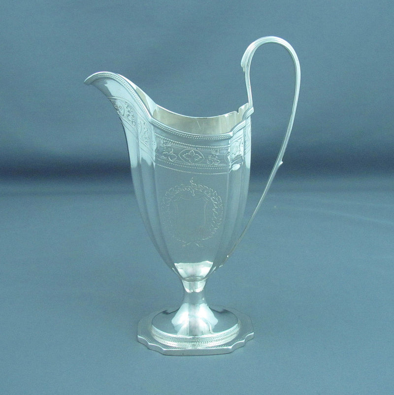 George III Silver Cream Jug - JH Tee Antiques