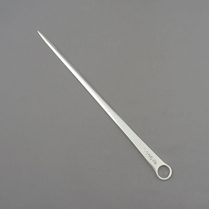 George III Silver Poultry Skewer - JH Tee Antiques