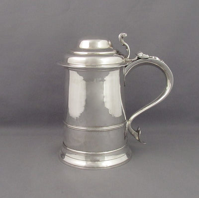 George III Sterling Silver Tankard - JH Tee Antiques