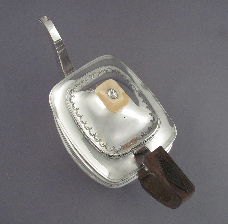 Antique George III Sterling Silver Tea Set - JH Tee Antiques