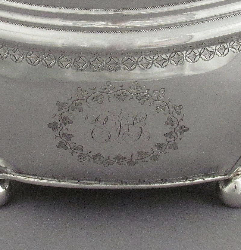 Antique George III Sterling Silver Tea Set - JH Tee Antiques