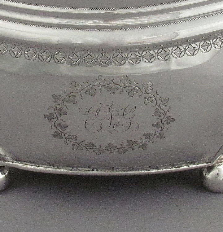 Antique George III Sterling Silver Tea Set - JH Tee Antiques