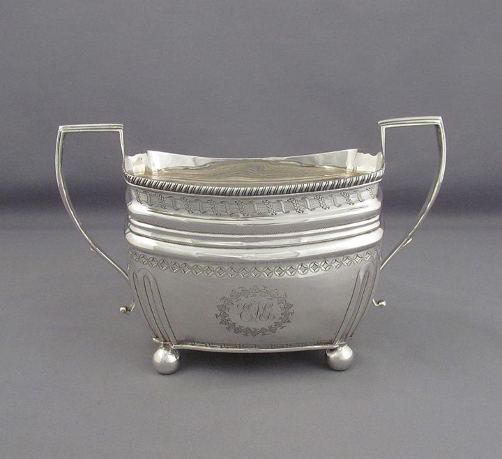 Antique George III Sterling Silver Tea Set - JH Tee Antiques