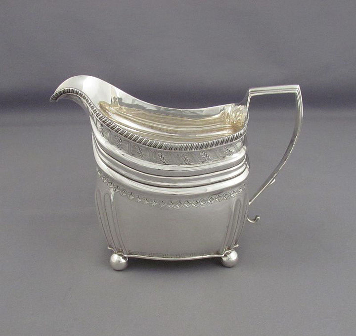 Antique George III Sterling Silver Tea Set - JH Tee Antiques