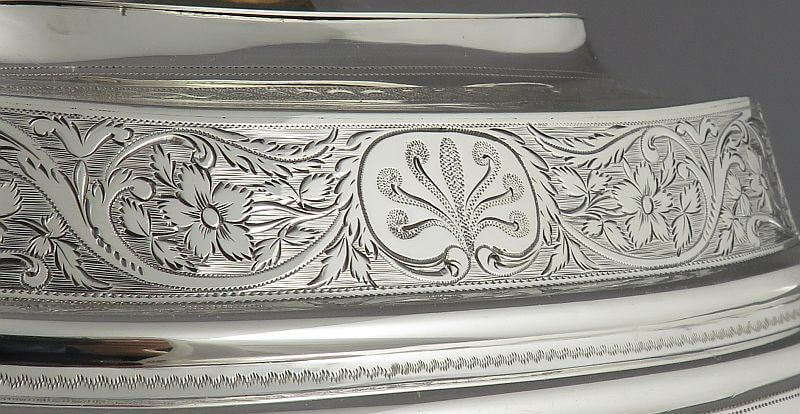 George III Sterling Silver Teapot - JH Tee Antiques