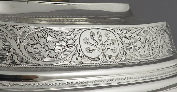 George III Sterling Silver Teapot - JH Tee Antiques