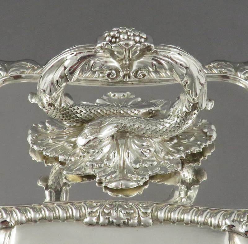 George IV Silver Entree Dish - JH Tee Antiques