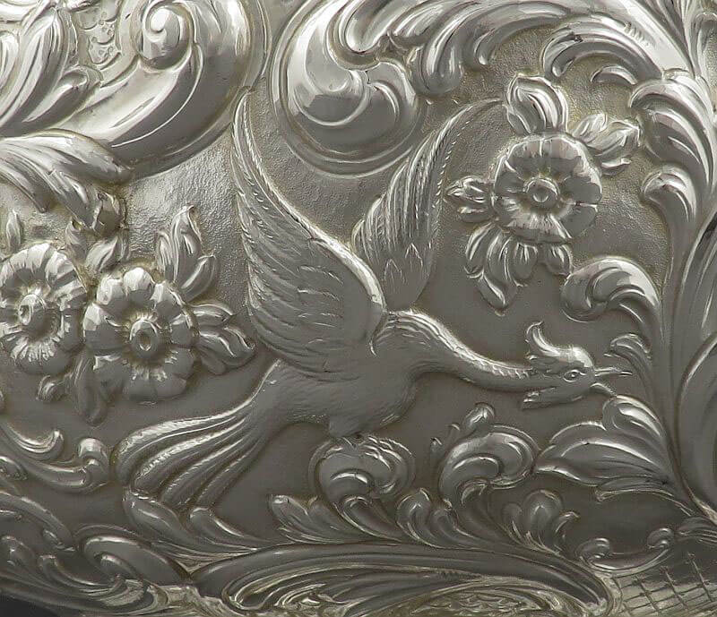 Large George IV Silver Monteith Bowl - JH Tee Antiques