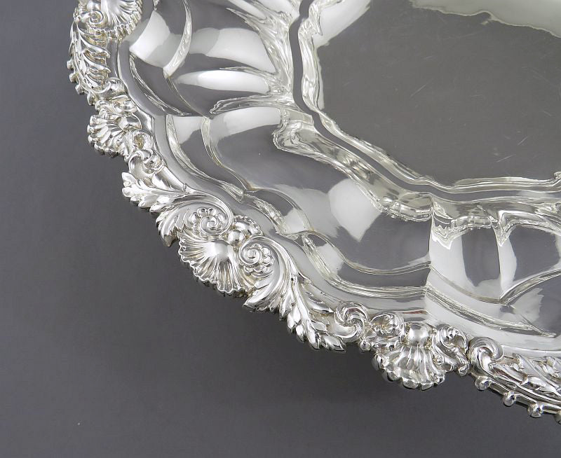 George IV Sterling Silver Cake Basket - JH Tee Antiques