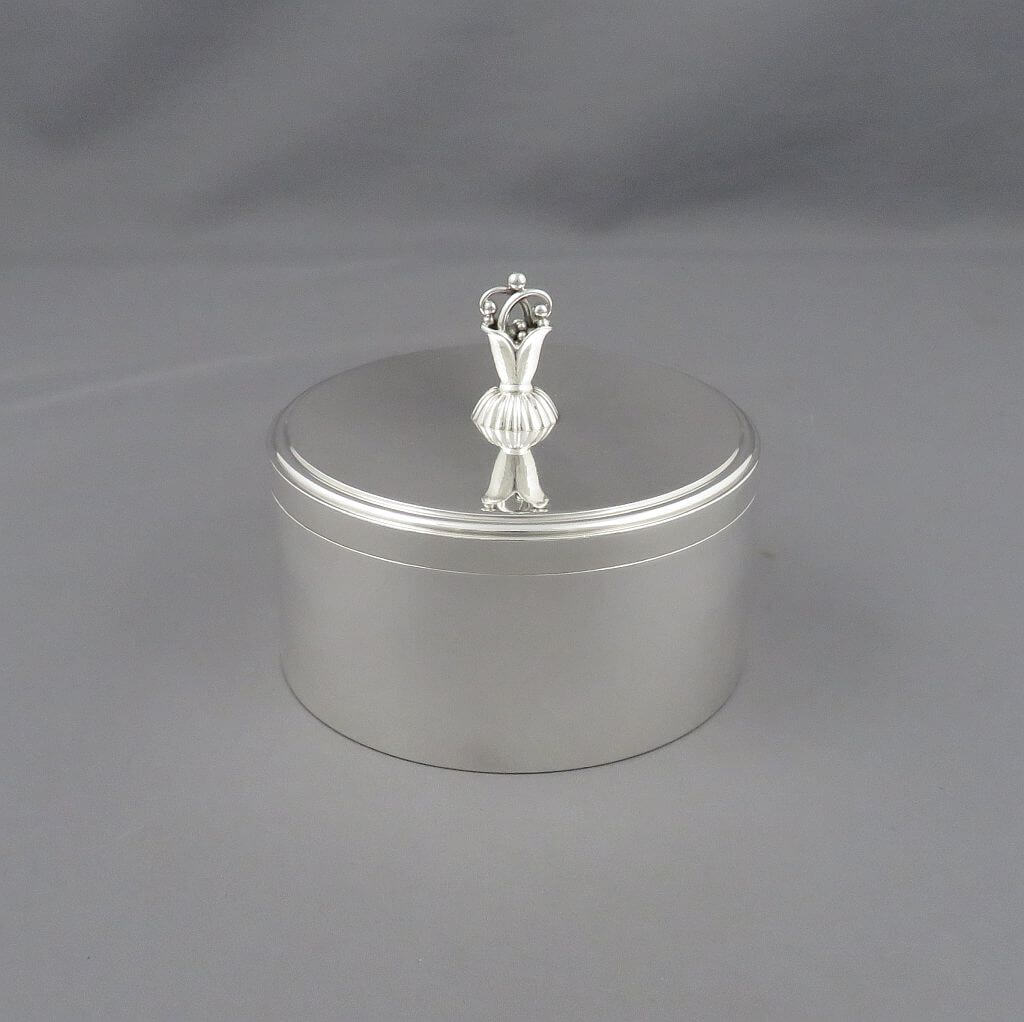 Georg Jensen Art Deco Silver Box - JH Tee Antiques