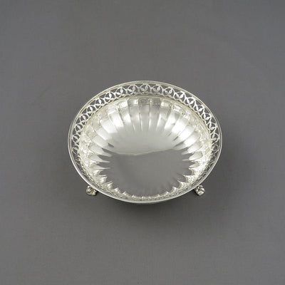 George V Sterling Silver Candy Dish - JH Tee Antiques