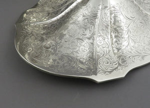 Antique George V Sterling Silver Soup Tureen, detail of lid  - JH Tee Antiques