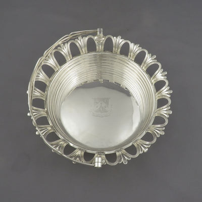 George III Silver Cake Basket - JH Tee Antiques