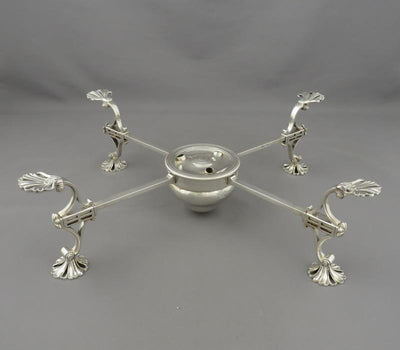 George III Silver Dish Cross - JH Tee Antiques