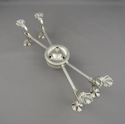 George III Silver Dish Cross - JH Tee Antiques