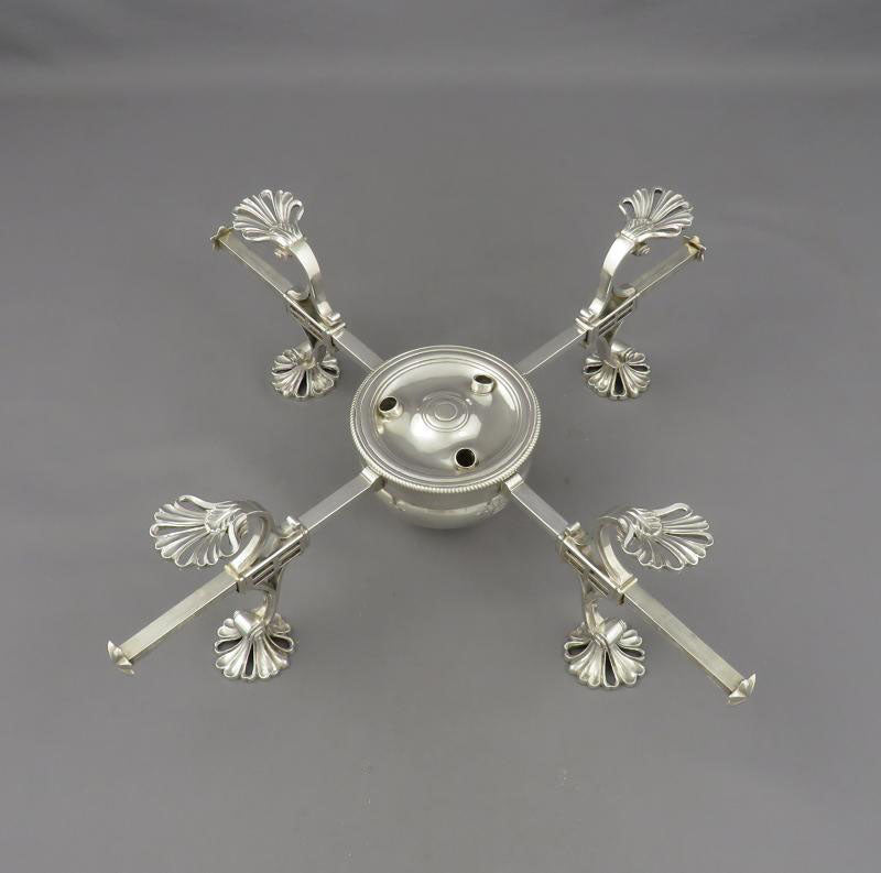 George III Silver Dish Cross - JH Tee Antiques