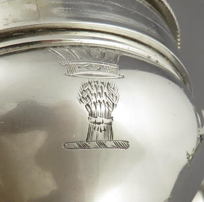 George III Silver Dish Cross - JH Tee Antiques