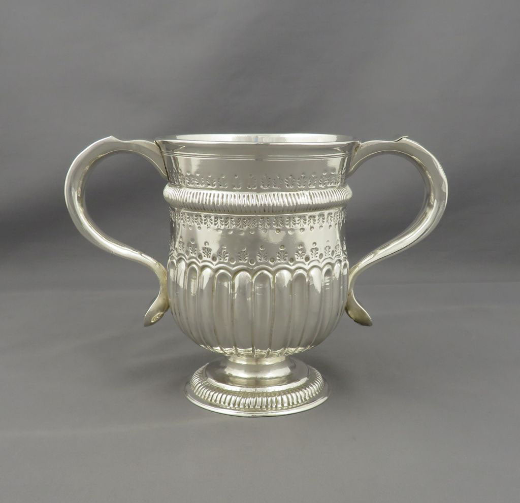 George II Provincial Silver Loving Cup - JH Tee Antiques