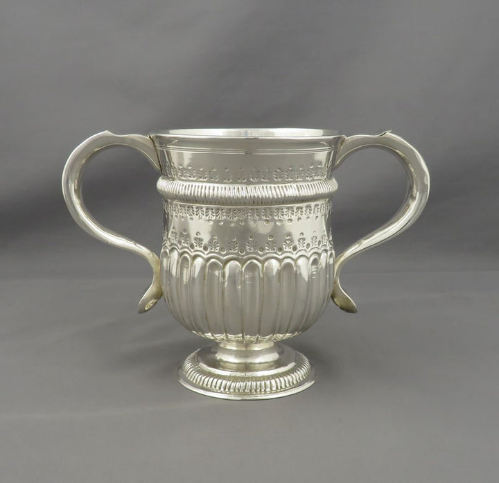 George II Provincial Silver Loving Cup - JH Tee Antiques
