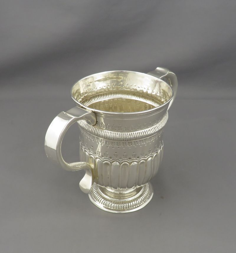 George II Provincial Silver Loving Cup - JH Tee Antiques