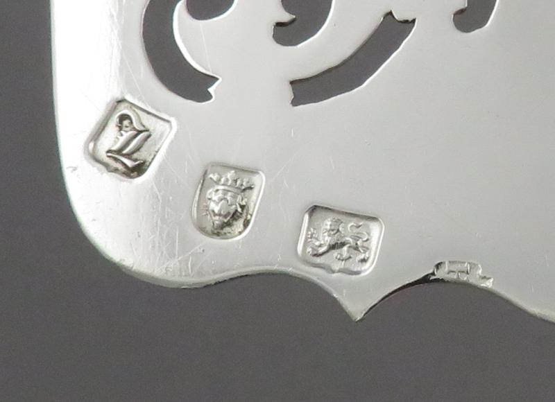 George III Sterling Silver Fish Slice - JH Tee Antiques