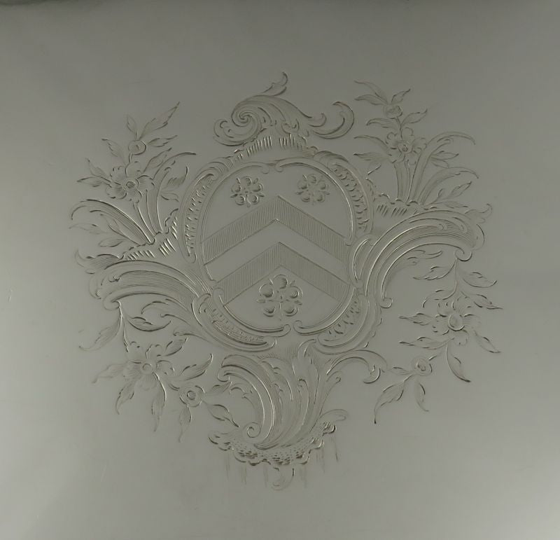 George III Sterling Silver Salver - JH Tee Antiques